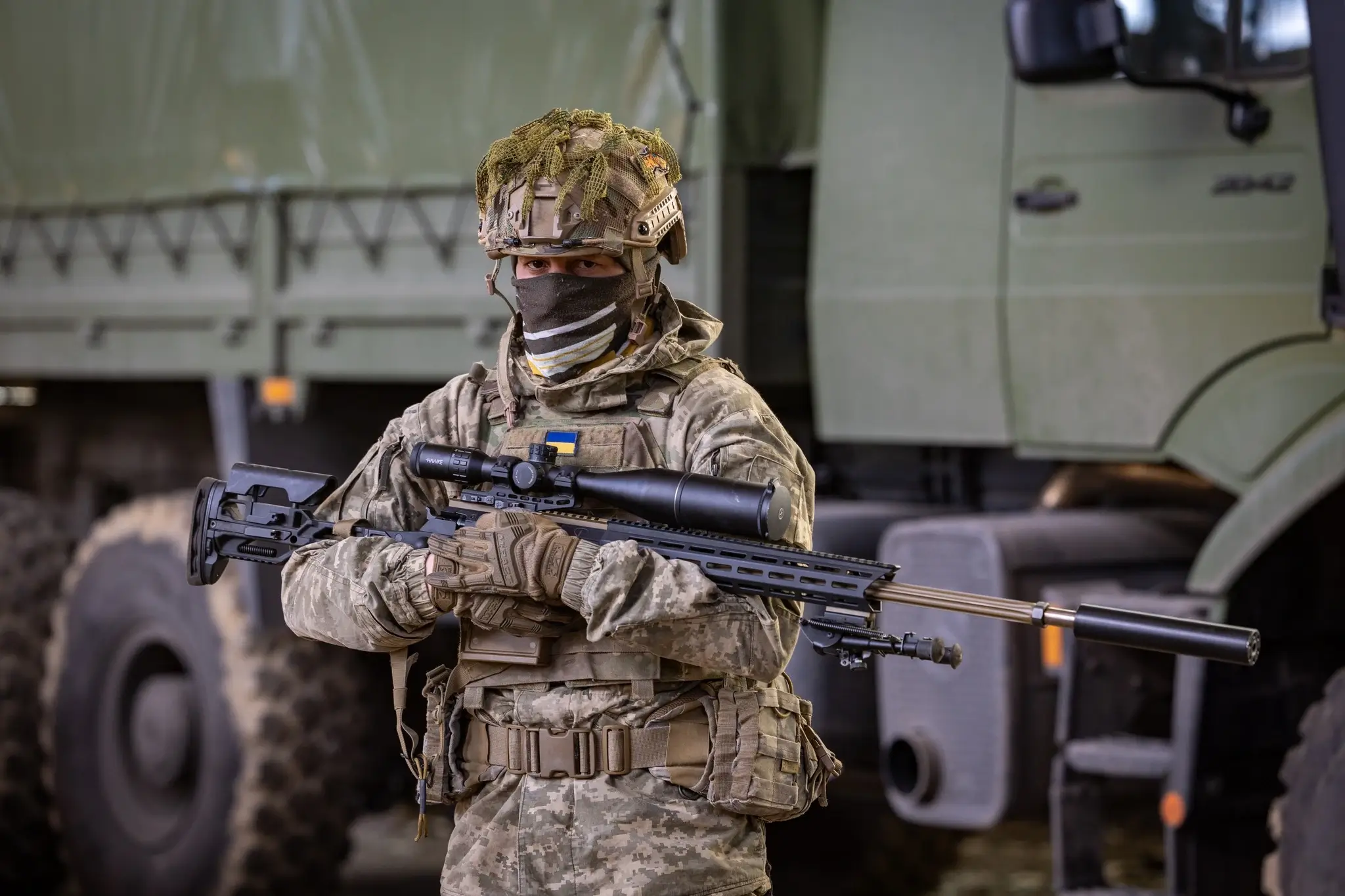 Mercedes-Benz Zetros in service with the 81st Separate Slobozhanska Airmobile Brigade