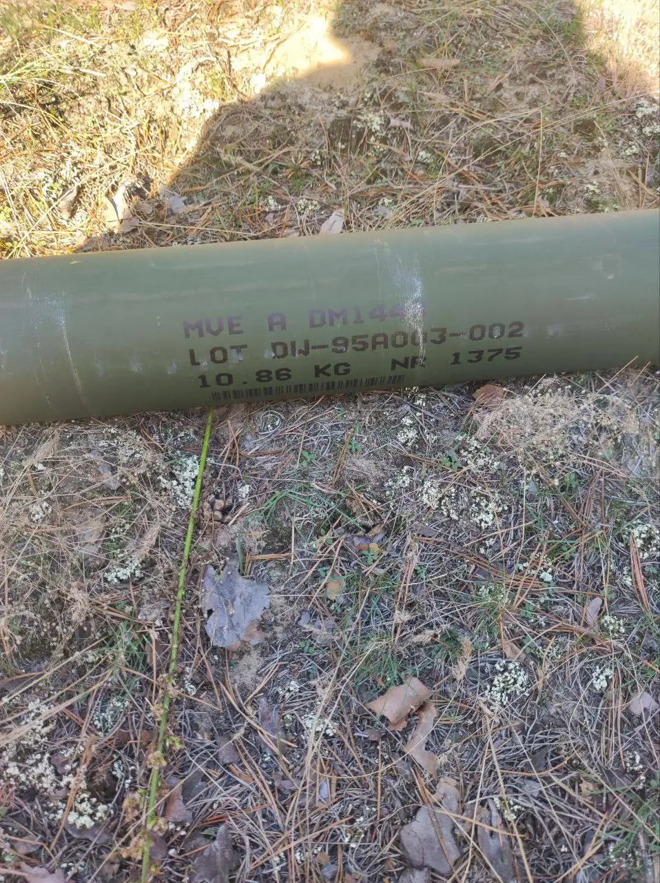 Remains of a DM1443 rocket