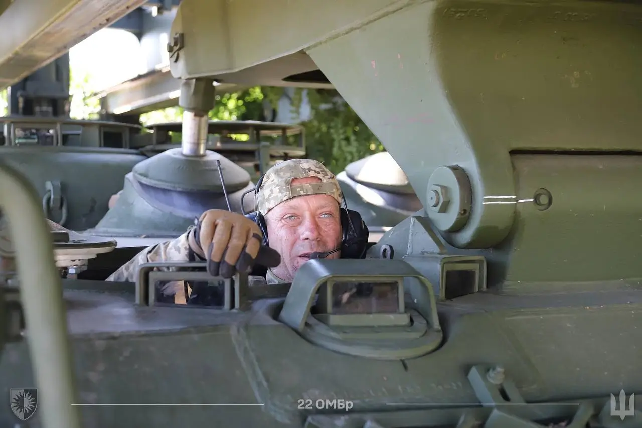 Bridge-laying tank Biber in service with the 22nd Separate Mechanized Brigade