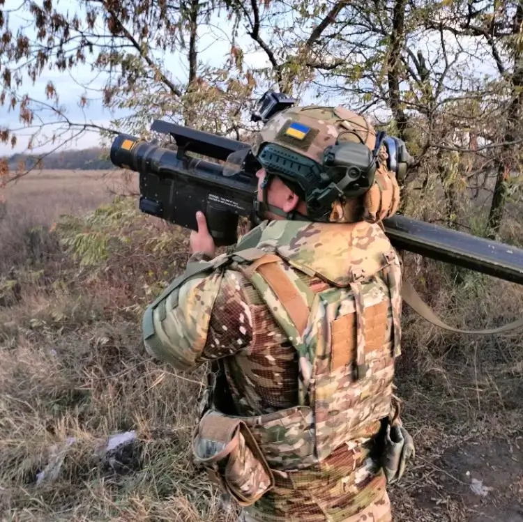 FIM-92 Stinger in service with an unknown soldier