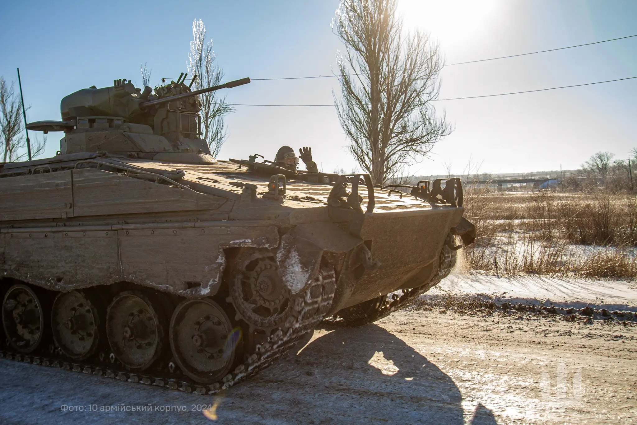 Image of a Marder 1A3 published by the 10th Army Corps