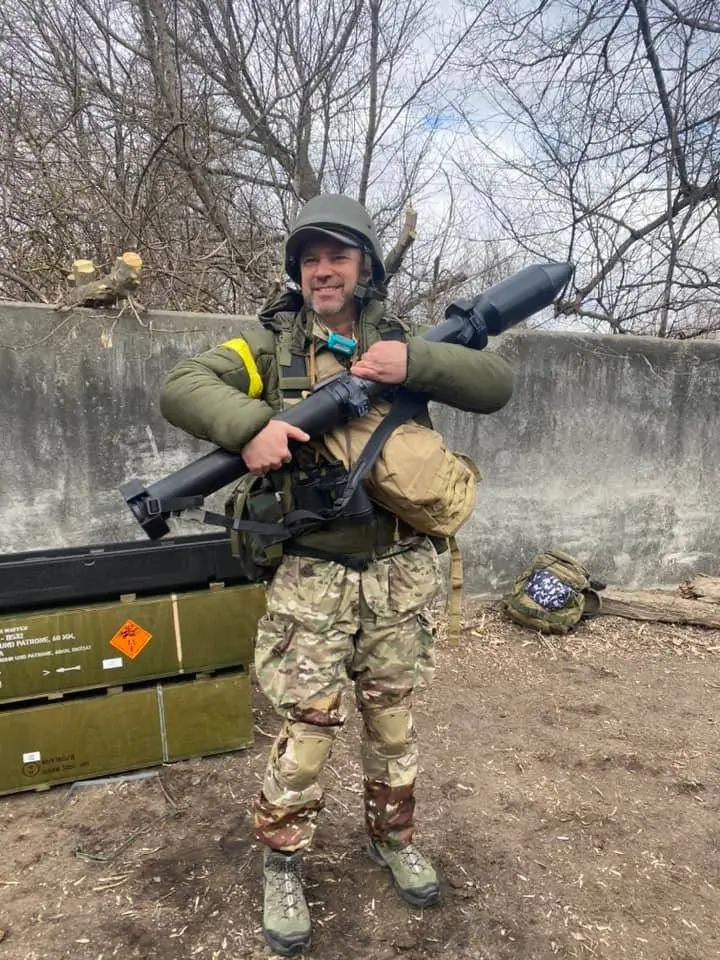 Panzerfaust 3 in service with an unknown Ukrainian soldier