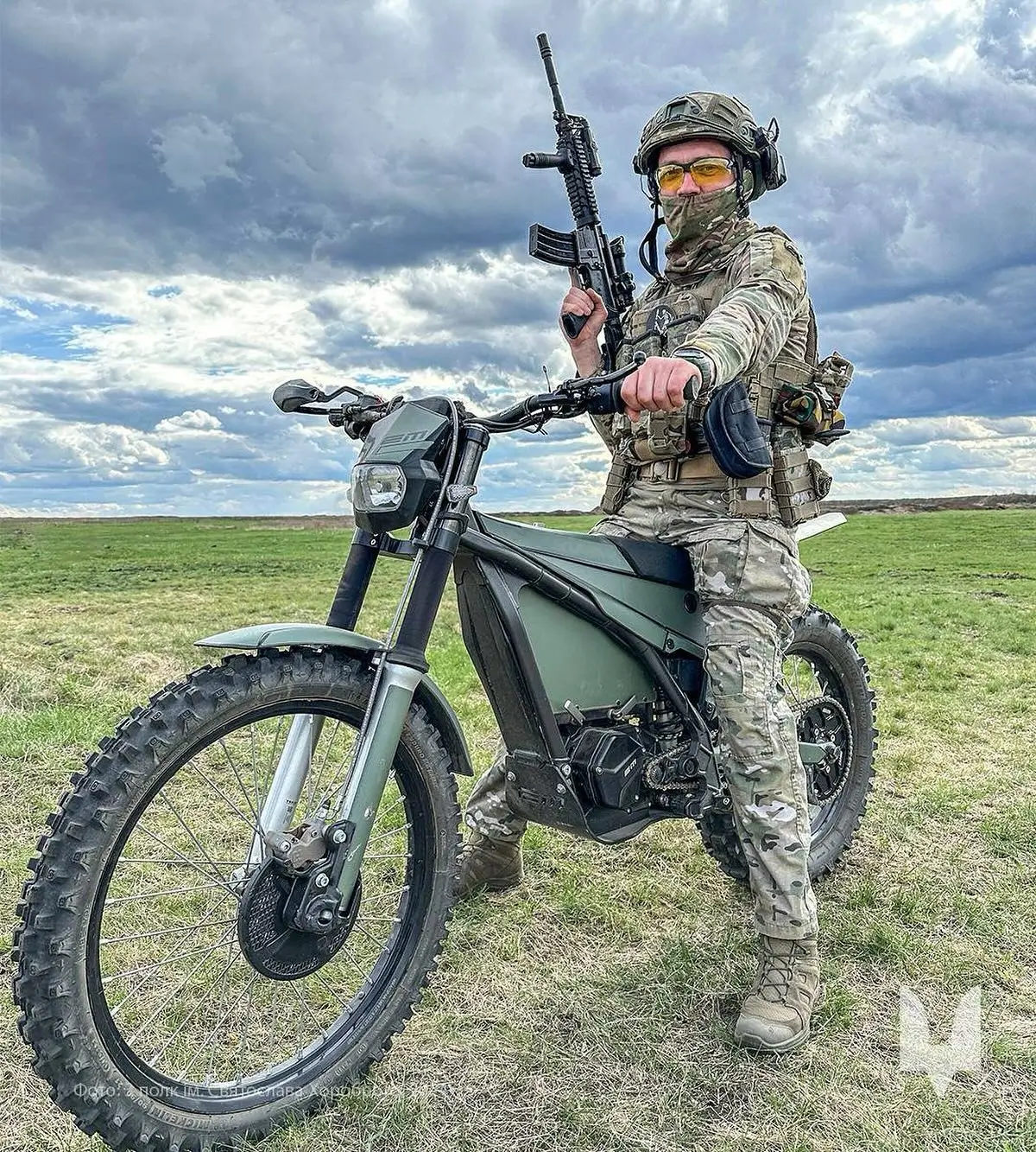 Soldier on an E-Bike EMU