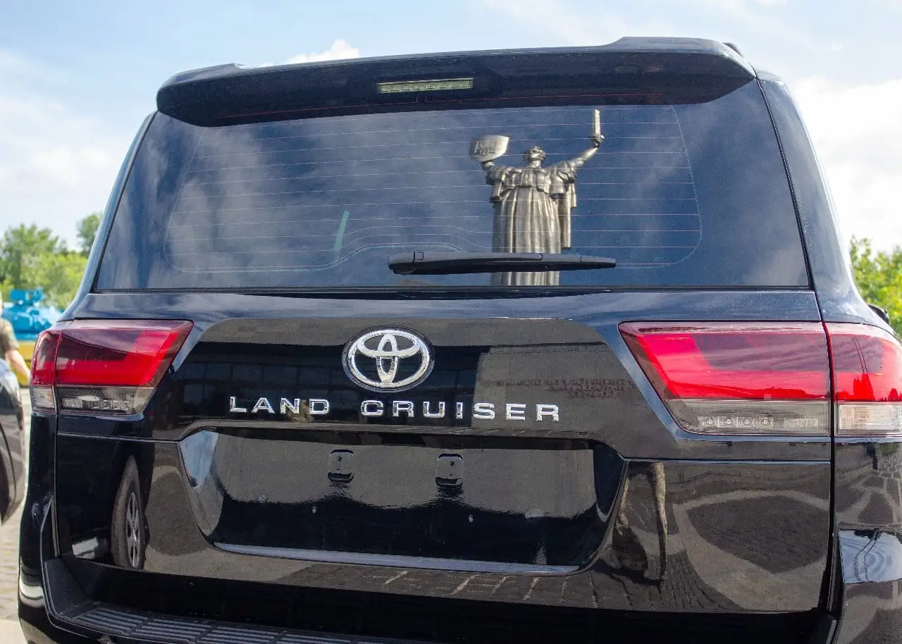 Multiple Toyota Land Cruiser 300 GXR SUVs during the official handover