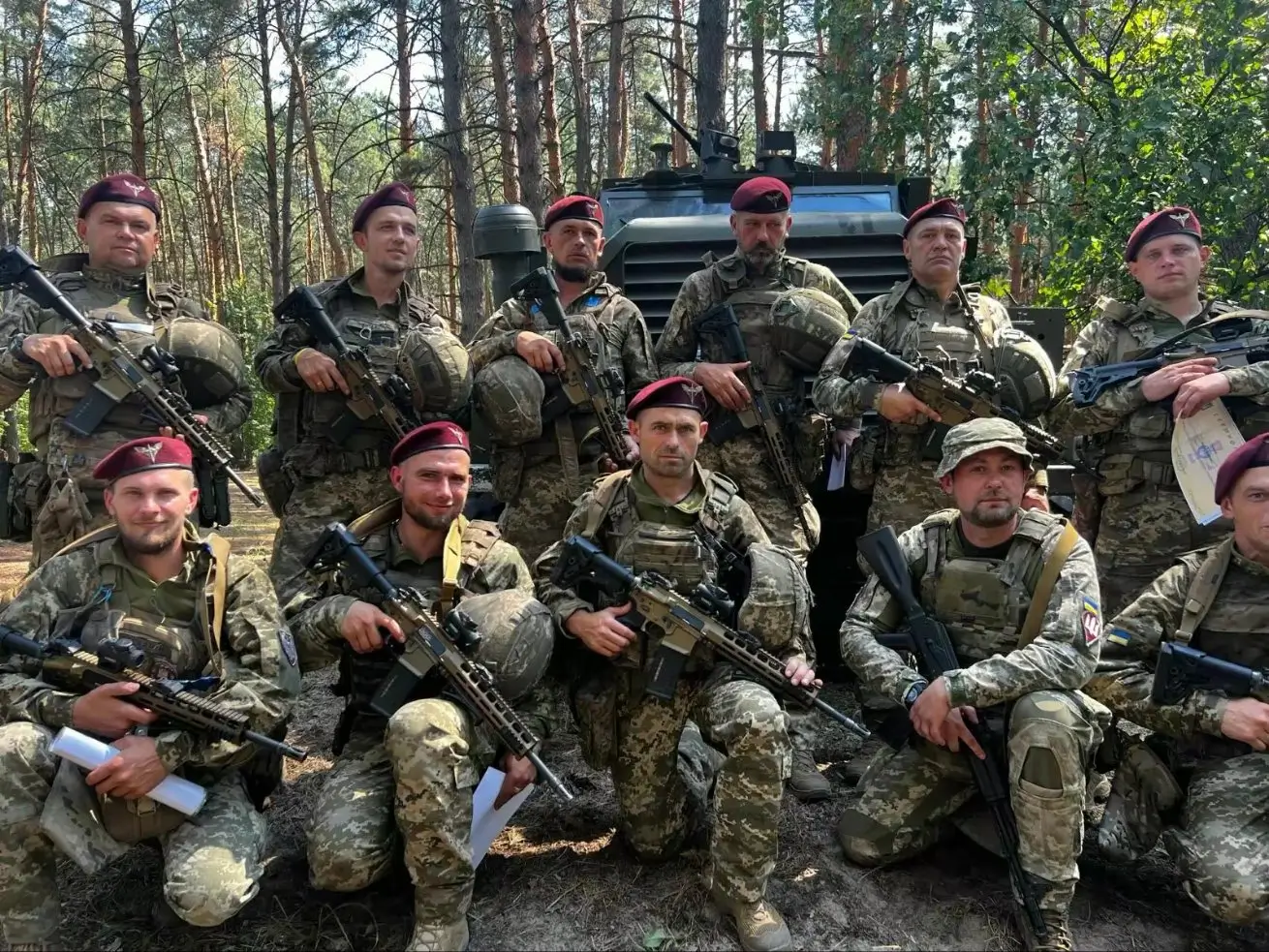 MK 556 assault rifle in service with Ukrainian soldiers