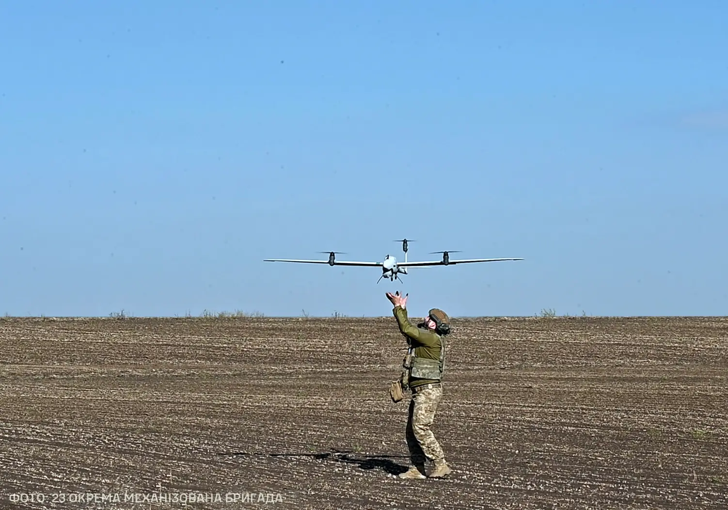 Vector eVTOL UAV in service with the 23rd Separate Mechanized Brigade