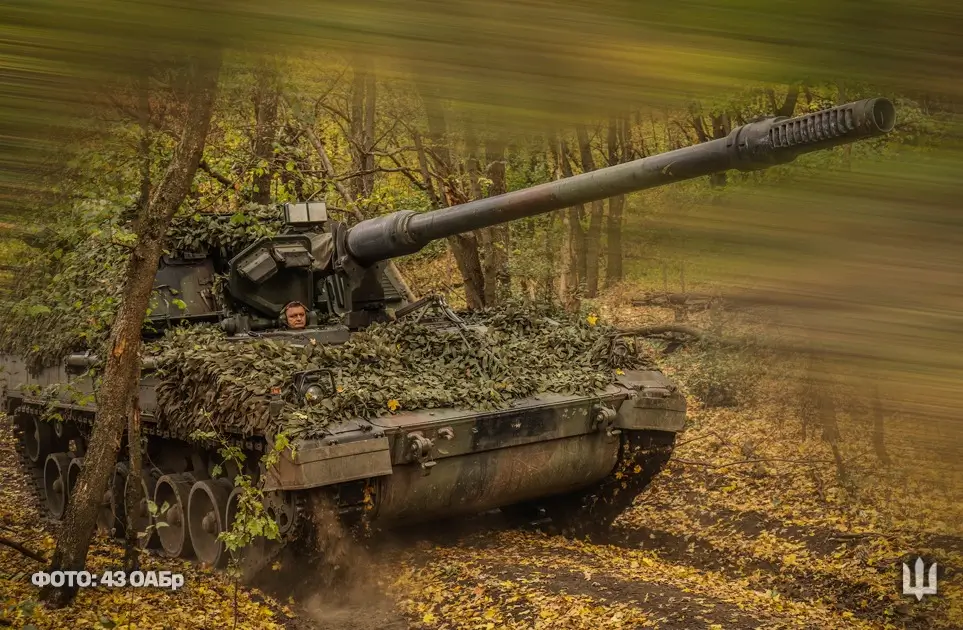 PzH 2000 in service with the 43rd Artillery Brigade