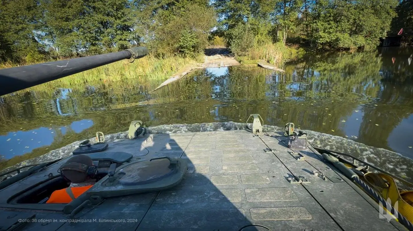 Marder 1A3 crossing water