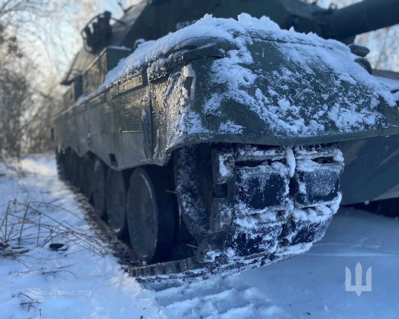 Leopard 1A5 during winter