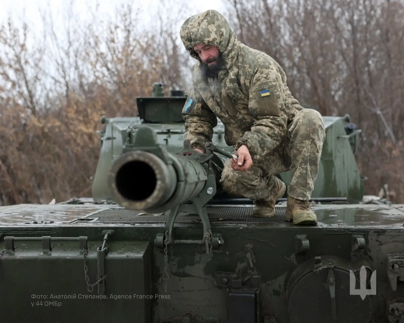 Leopard 1A5 during winter