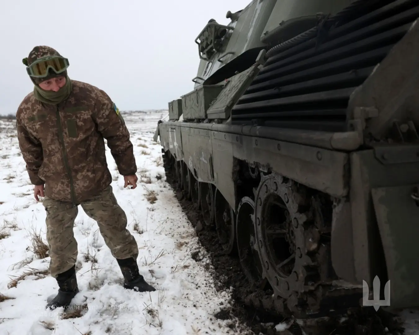 Leopard 1A5 during winter