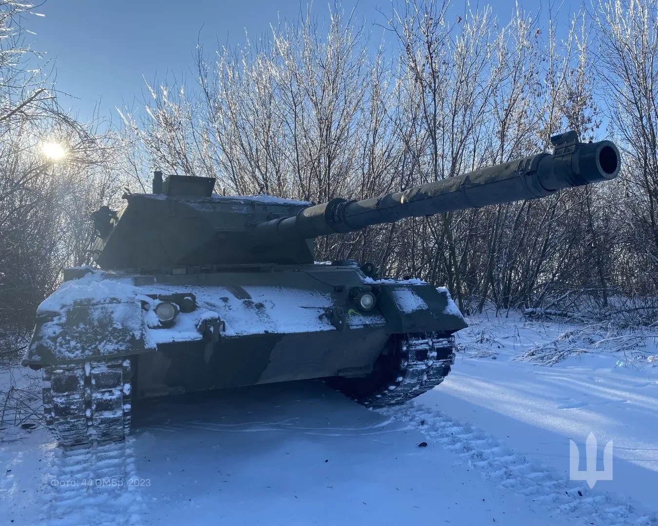 Leopard 1A5 during winter