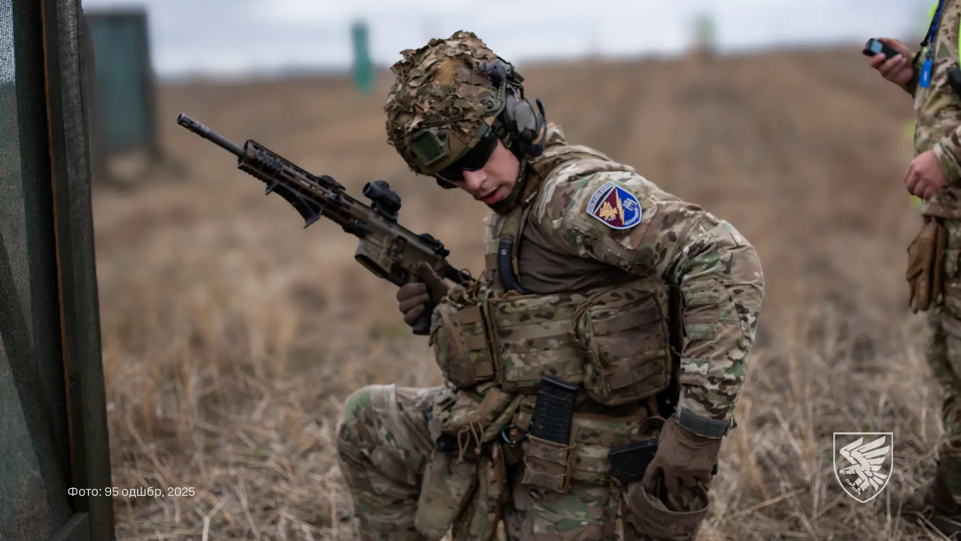 MK 556 assault rifle used by a Ukrainian soldier