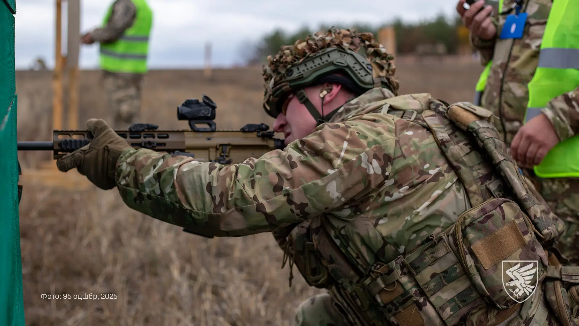 MK 556 assault rifle used by a Ukrainian soldier