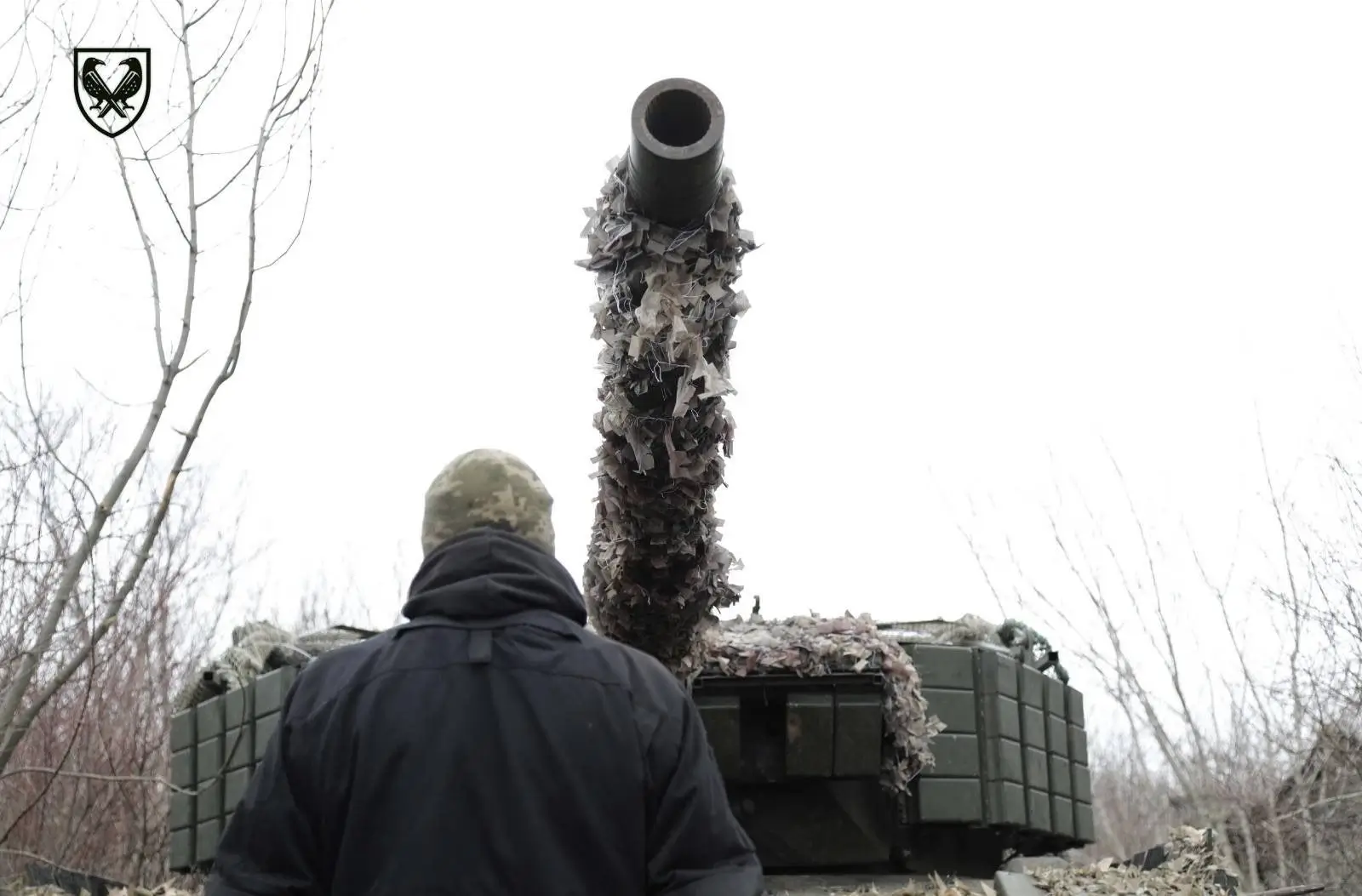An up-armoured Leopard 1A5 MBT
