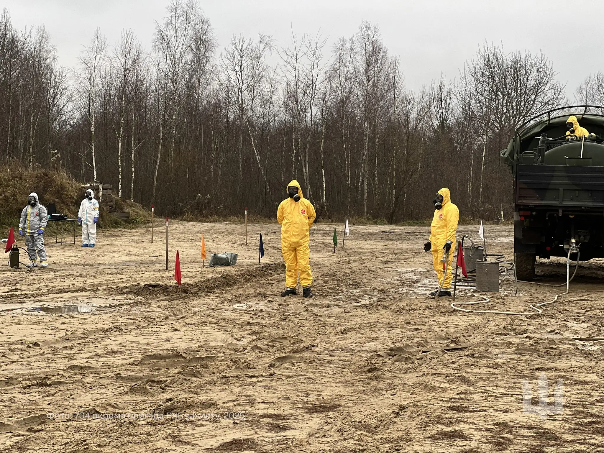One of the mobile decontamination vehicles HEP 70 in Ukrainian service