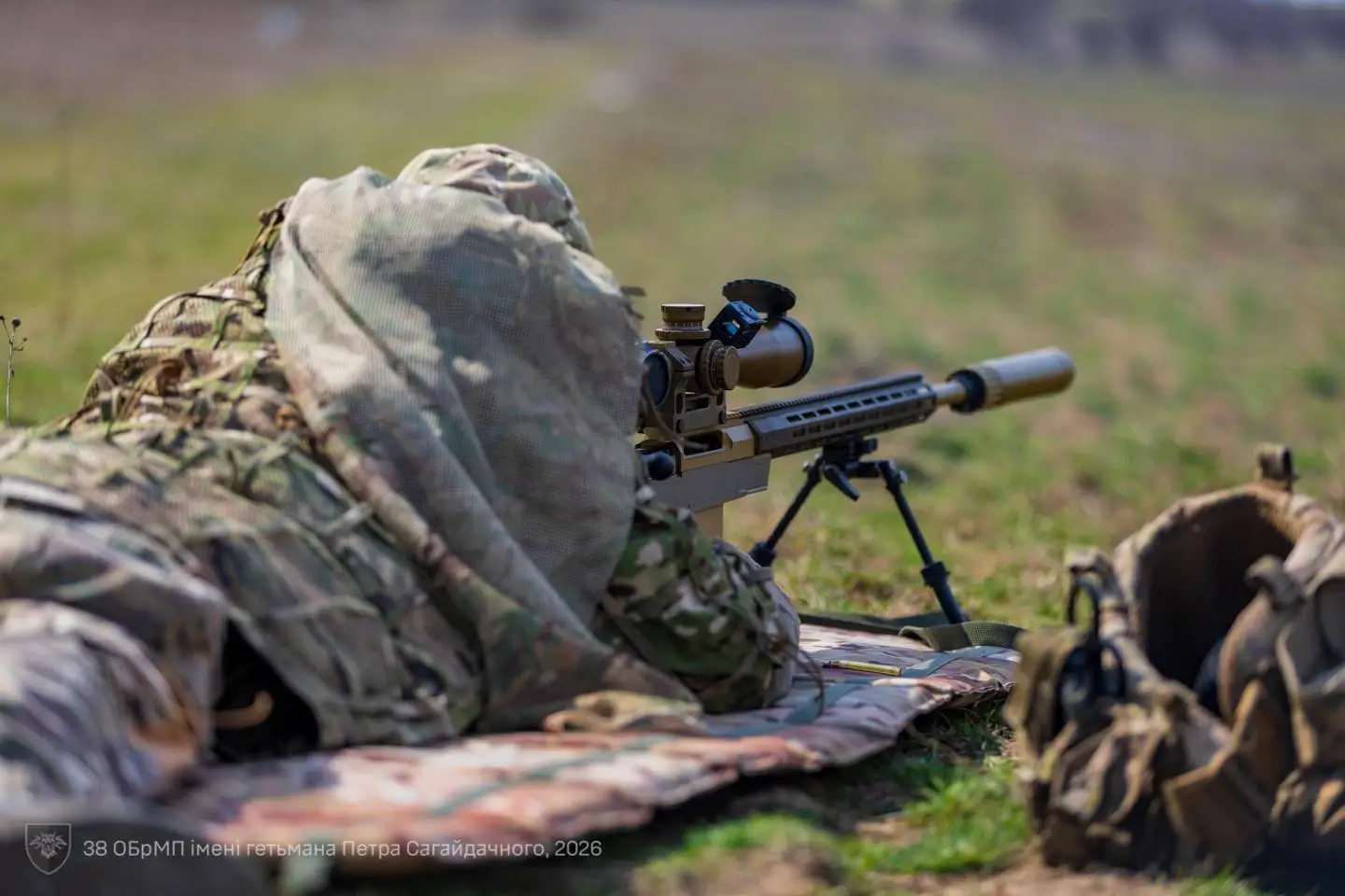 Ukrainian sniper using an HLR 338
