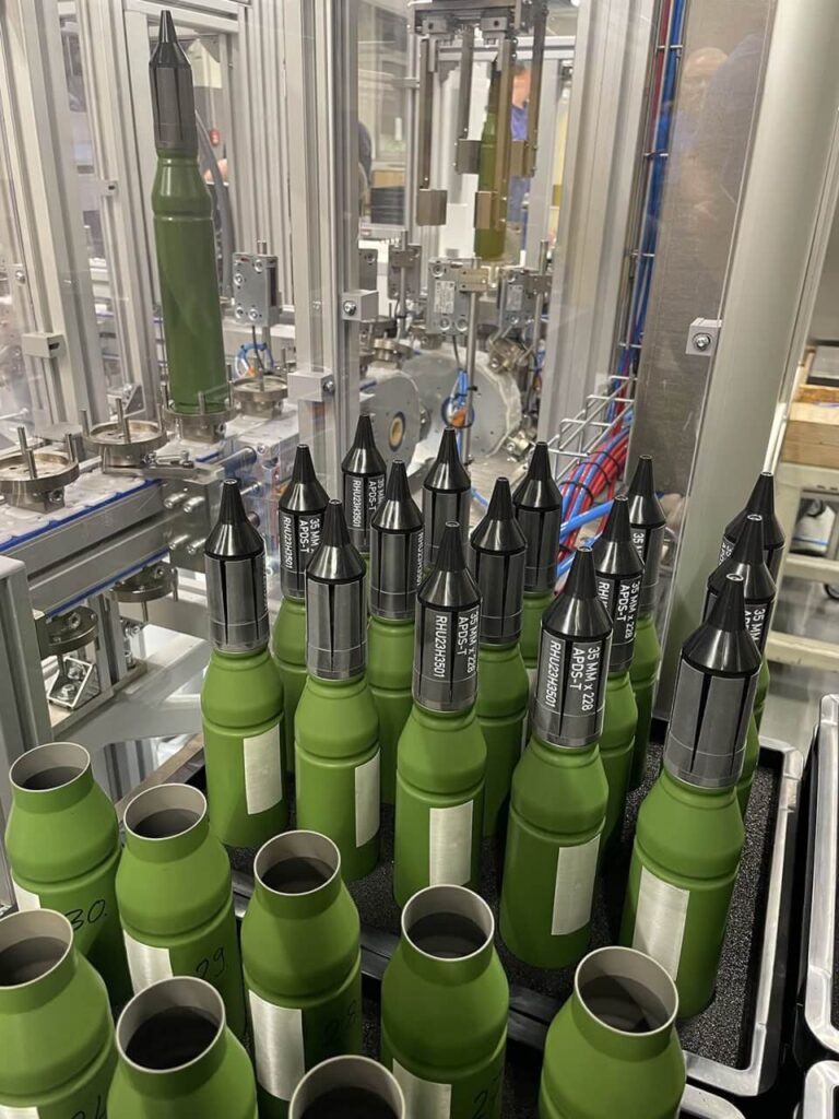 APDS-T ammunition production at Rheinmetall