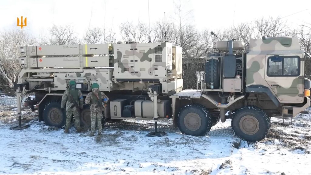 IRIS-T SLM launcher in Ukraine