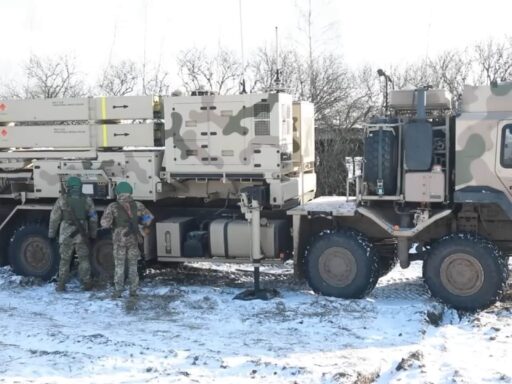 IRIS-T SLM launcher in Ukraine