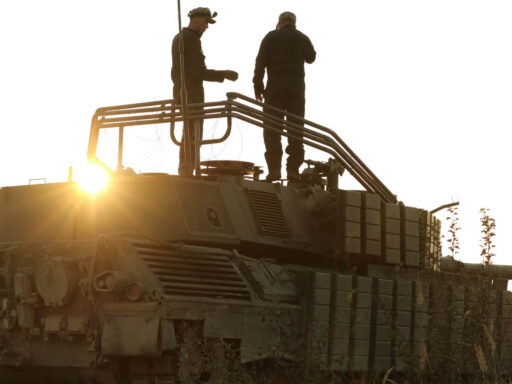 Leopard 1A5 with ERA and drone net