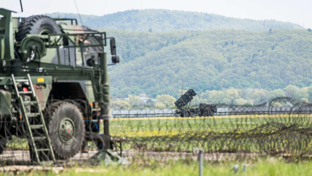 MIM-104 Patriot launchers of the Bundeswehr deployed in Slovakia
