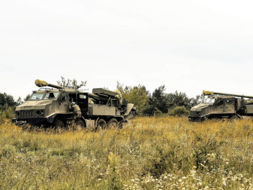 2S22 Bohdana self-propelled howitzers in Ukraine