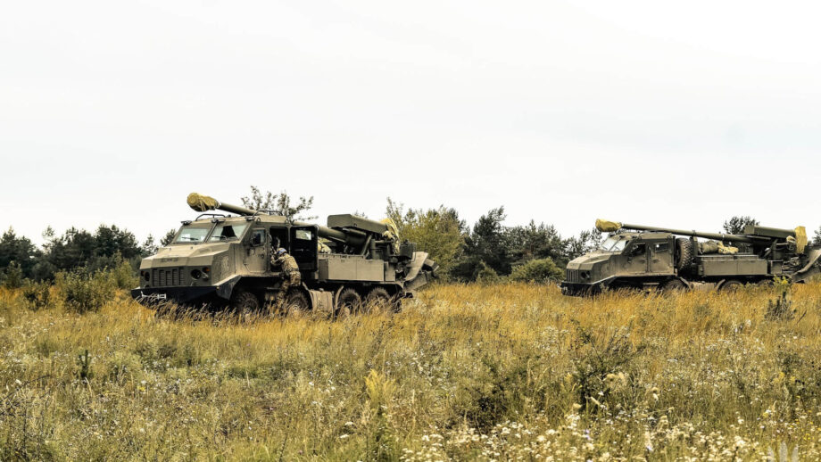 2S22 Bohdana self-propelled howitzers in Ukraine