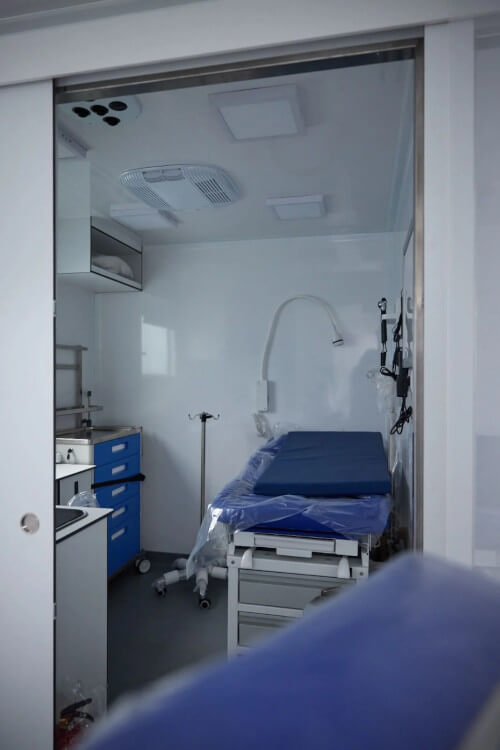 Inside the mobile clinic