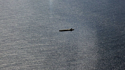 Taurus cruise missile over water