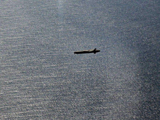 Taurus cruise missile over water