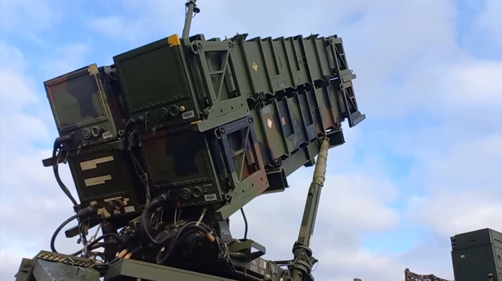 Patriot launcher in use in Ukraine