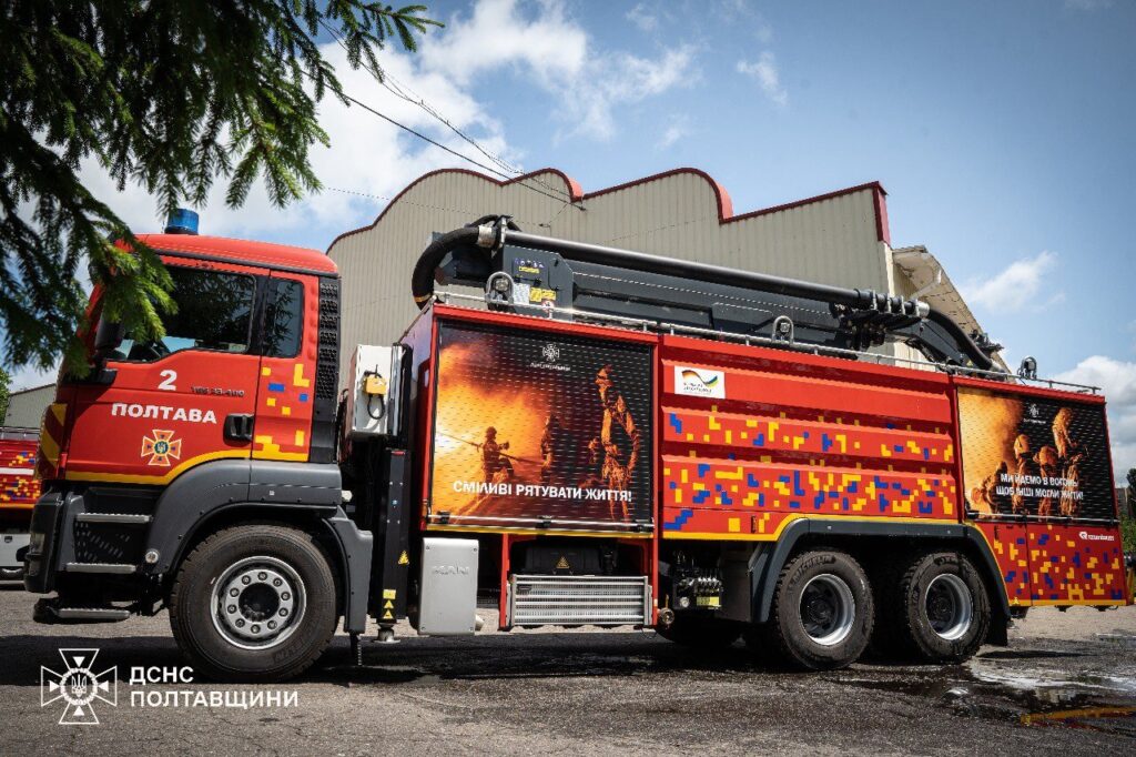 Feuerwehrfahrzeug in Poltawa