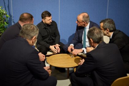 Zelenskyy and Merz are talking