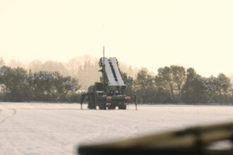Patriot launcher during training of Ukrainian soldiers in Germany