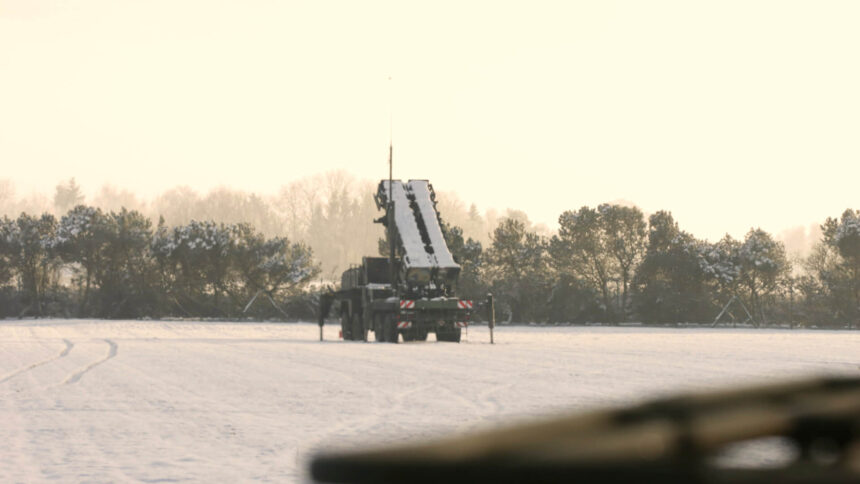 Patriot launcher during training of Ukrainian soldiers in Germany