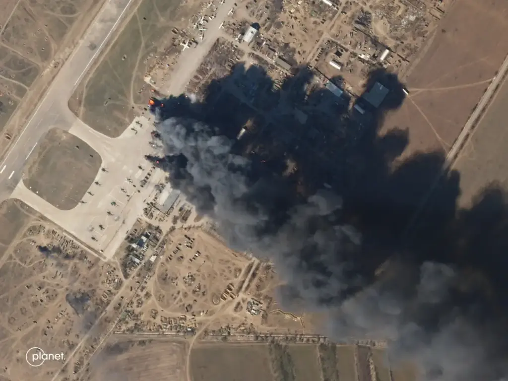 Kherson Airbase in 2022